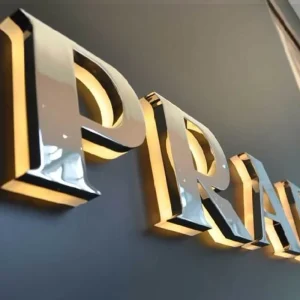 Backlit Letters LED Sign Outdoor and Indoor Metal Letters LED Signage 3D Letters for Business Illuminated Advertising