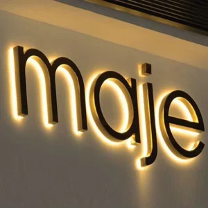 Backlit Premium Light 3d Metal Signs Custom LED Luminous Letters Sign Waterproof Metal LED Luminous Characters Logo