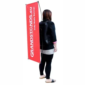 Backpack Flag Pole Kit Advertising Teardrop Feather X Shaped Custom Printed Double Sided Backpack Flag Banner