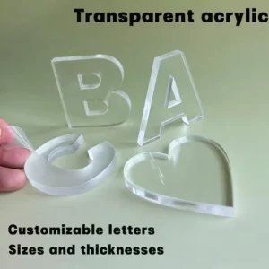 Bakery Acrylic Embossed Letter Acrylic PVC Letter Acrylic