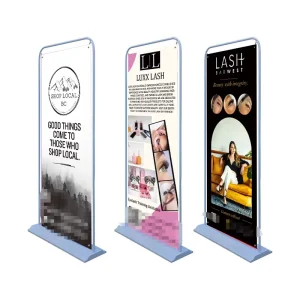Banner Display Rack Door Shape Banner Stand for Exhibition Show Advertising Iron Gate Type Frame
