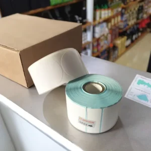 Barcode Labels Adhesive Sticker Thermal Transfer Label 4×6 Inch Waterproof Oil Proof Durable Supermarket Use