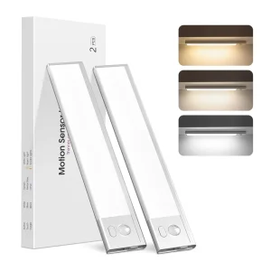 Battery Operated Rechargeable Adhesive Cordless Magnetic Wardrobe Light Luz Led Con Sensor De Movimiento
