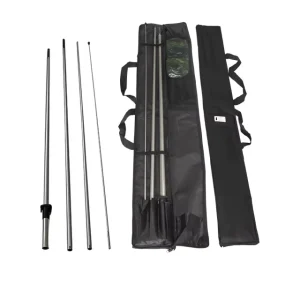Beach Flag Pole With Cross Base and Water Bag for Outdoor Sports