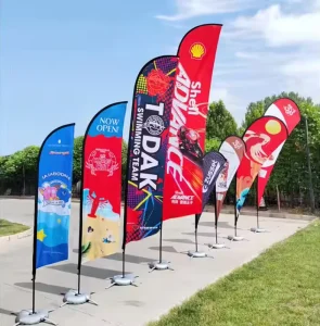 Beach Flags Feather Flag Custom Restaurant Commercial Advertising Outdoor Sale Display Event Stand Teardrop Full Custom