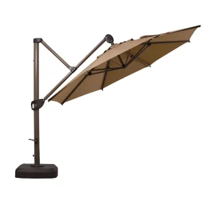 Beach Parasol Large Portable Cantilever Parasol Outdoor Patio Garden Sunshade Umbrella Parasol
