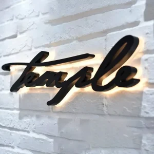 Bespoke Design 3D Stainless Steel Backlit Sign Premium Electroplated Finish Custom Corporate Signage
