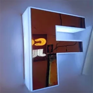 Best Quality 3D Plastic Light Letters Acrylic LED Backlit Front Illuminated Sign for Car Decorations Low Price
