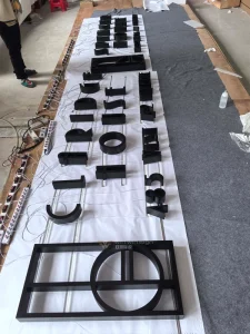 Black 304 Stainless Steel LED Painted Backlit Letters Custom Signage for Indoor Outdoor Use