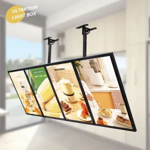 Black A4 A3 LED Art Craft Light Box Tracer Slim Light Pad Portable LED Poster Display Light Box Tablet with Power Cable