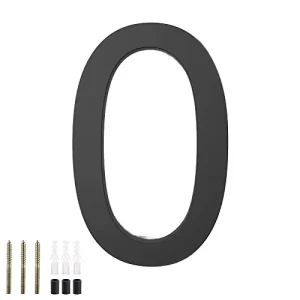 Black Acrylic Floating House Numbers Outdoor Advertising Address Visibility Wall Mounted Garage Gate 3D Signage