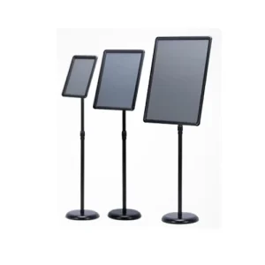 Black Aluminum Advertising Sign Board Stand Durable