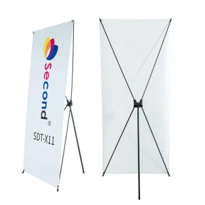 Black Custom Waterproof Portable Digital Exhibition Advertising X Banner Stand