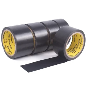 Black PVC Acrylic Adhesive Warning Tape Blackout Waterproof Non Residue Traceless Single Sided LED Light Blocking Strips