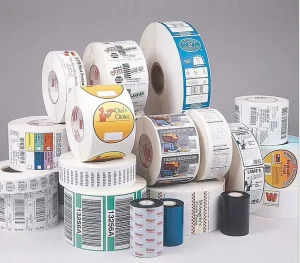 Black and White Color of Rolls Transfer Shipping Labels Core Self Adhesive Shipping Paper Standard Size Used to Decorate Wall