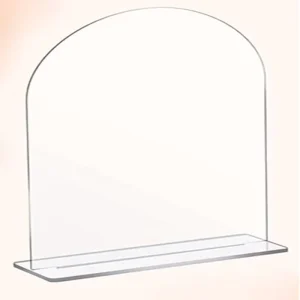 Blank Arch Acrylic Table Sign With Stand for Wedding DIY Decoration