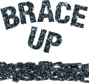Bling Resin Rhinestone Alphabet Letter Stickers A Z Letters DIY Car Decoration Sticker Self Adhesive Crystal