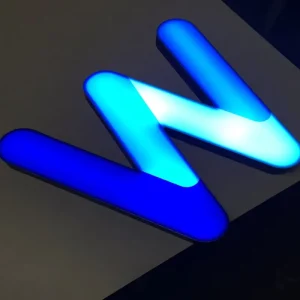 Blue Custom LED Sign Letters Acrylic Alphabet Sign for Outdoor Business Retail Shop Hospital House Number Display