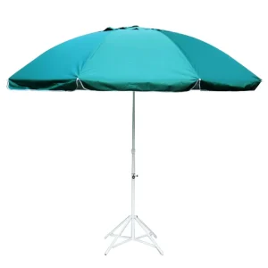 Blue Modern Beach Umbrella Large Outdoor Sun Umbrella with UV Protection Hotel Use Outdoor Furniture