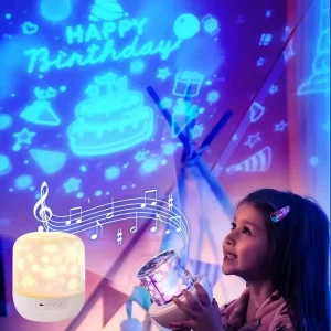 Blue Tooth Music Star Projector Compatible LED Lamp for Smart Home Bedroom Decor