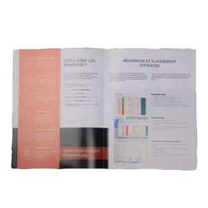 Booklet Printing A4 Colorful Glossy Art Paper Folded Flyer with Lamination