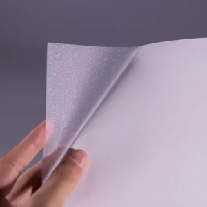 Bopp Transparent Self Adhesive A4 Sheet 3D Sparkle Flash Glitter Cold Lamination Laminating Film