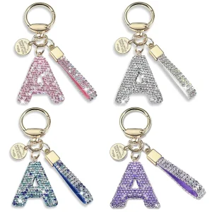 Brand Model Y164 Diamond Encrusted Cross Border Shiny Cute Letter Keychains for Women ‘s Favourite Crystal