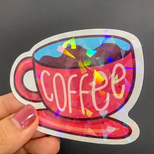Branding Stickers Waterproof Transparent Self Adhesive Vinyl Labels Custom Clear Logo Stickers MQ-01 Model For Gift & Craft
