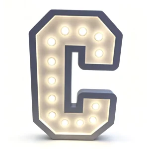 Bright Illuminated Letter Sign Waterproof Numbers Led Light up High Grade Birthday Illuminated Sign