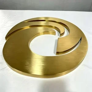 Brushed Metal Letters Signs Custom Small Metal Alphabet Letters Business Letter Logos for Restaurant Office