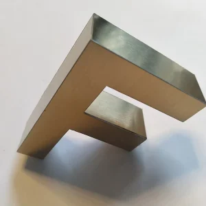 Brushed and Polished Stainless Steel Brass Metal Letters Brass Metal Numbers