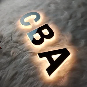Building Wall Commercial Backlit Advertising Outdoor Light Store Front Letter Logo Business 3D Shop Custom Illuminated LED Sign