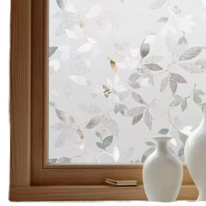 Building White Frosted Glass Film PVC 17%VLT 92% UV 72% IRR Anti Scratch Removable Office Bathroom Architectural Door Window