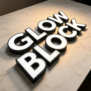 Business 3D Led Sign Stainless Metal Acrylic Laser Cut Illuminated Letters Outdoor Storefront Salon Office Indoor Sign