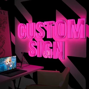 Business Custom Image Logo Text LED Infinity Mirror Letter Frame Personalised Infinite LED Tunnel Lamp Neon Sign