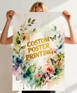 Business Custom Logo Full Color Big Size Product Promotional Poster Paper Poster Wall Art Posters Printing Services