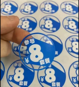 Business Custom Size Custom Logo Clear Transparent PVC Stickers