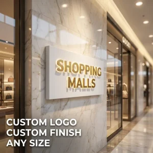 Business Enseigne Lumineuse Backlit Sign Led Channel Letter 3D Letter Stainless Steel Led Illuminated Signage For Shopping Malls
