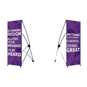 Business Event Advertising X Stand Banner Portable Trade Show X-Banner Display