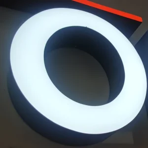 Business Logo LED Lighting Alphabet Letter Frontlit Signboard Store Advertising Decor Made Durable Epoxy Resin