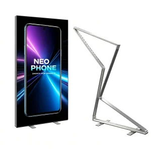 CE Certified Double Sided Foldable SEG Light Box Freestanding Heavy Duty Aluminum Profile Base for Trade Show Booth Exhibition