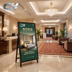 CH 32 43inch Pure Sheet Metal LCD Digital Signage Floor Stand For Shopping Mall With 4K Resolution And Cloud Based CMS