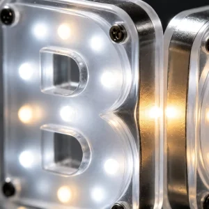 CNC Polished Full Acrylic LED Light Up Channel Letter Logo Sign Custom Design for Hotel Lobby Reception Indoor Advertising
