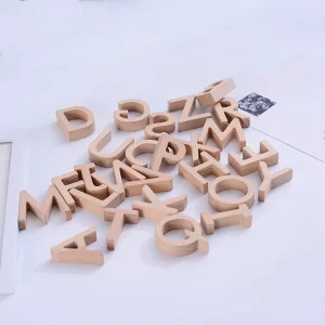 CNC Wood Carving Letters Polished Natural Material Wall Hanging Decor Customized Shape for Holiday Gifts & Home Decoration