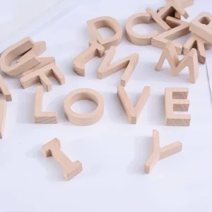 CNC Wood Carving Letters for Wall Decoration Polished Technique Used in Holiday Christmas Gift