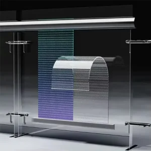 CNS P P4 Indoor LED Film Screen Soft Transparent Glass Window for Advertising LED Display Film Glass Transparent Glass LED