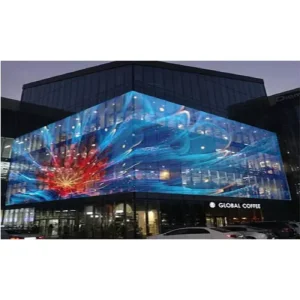 CNS P20mm Led Film Screen Led Transparent Film for Glass Installed Play Advertising Soft Glass 360 Degree Glass Adhesive