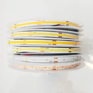 COB LED Strip DC12V 24V 320LED Bright 8mm High Density Flexible Tape Light Indoor Dimmable