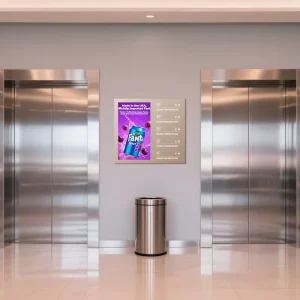 COSUN Elevator Advertising Display Ultra Slim Wall Mounted Digital Signage for Commercial Buildings