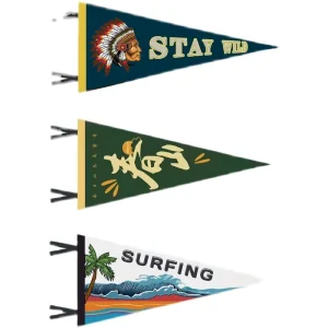 Camping Triangle Flags Campsite Atmosphere Flags Outdoor Camping Tent Decorations Stringed Flags Colorful Flags